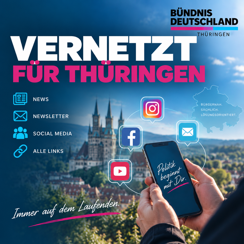 Vernetzt für Thüringen – Social Media und Newsletter